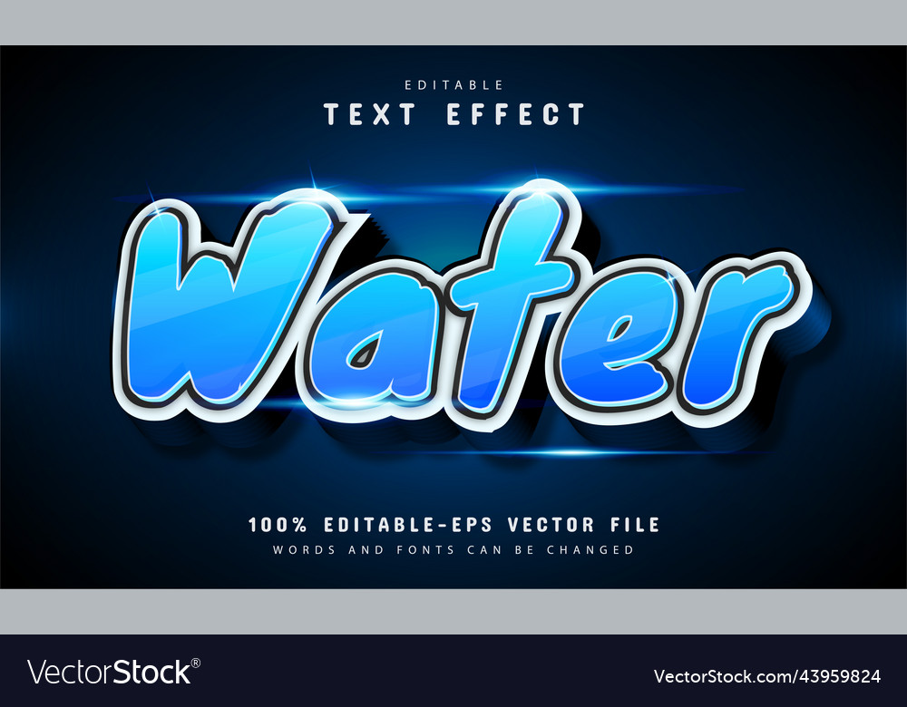 Dynamic Water Text Effect