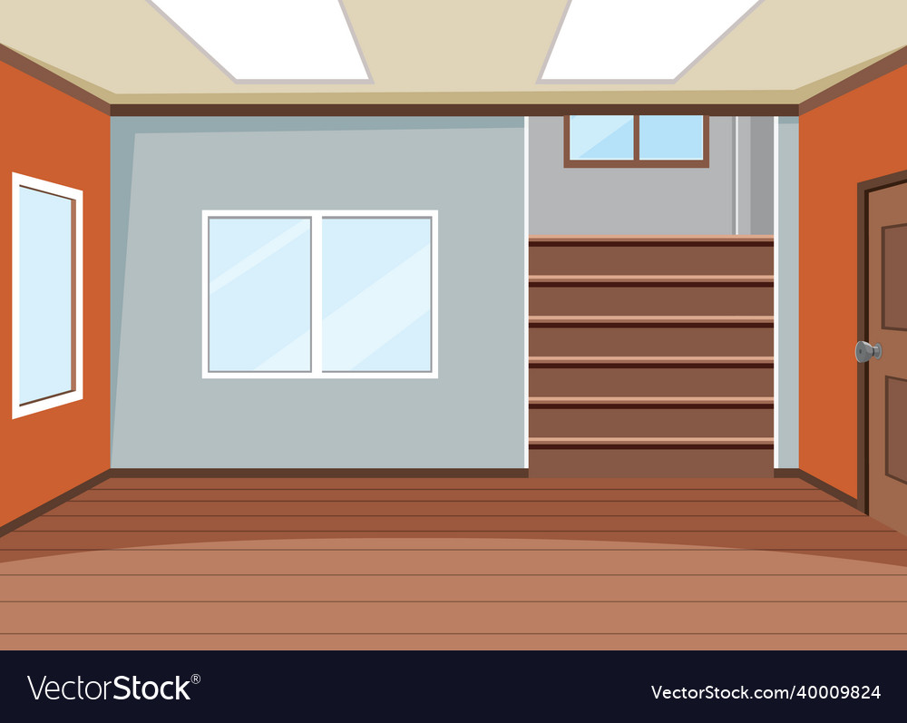 Empty room interior design Royalty Free Vector Image