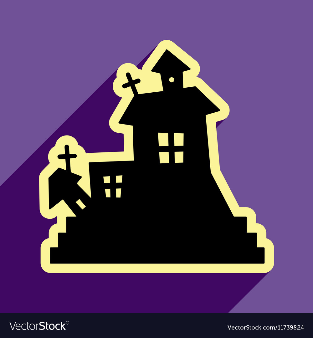 Flat with shadow icon and mobile application