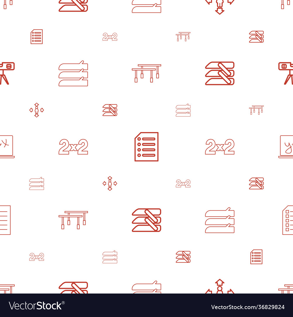 Horizontal icons pattern seamless white background