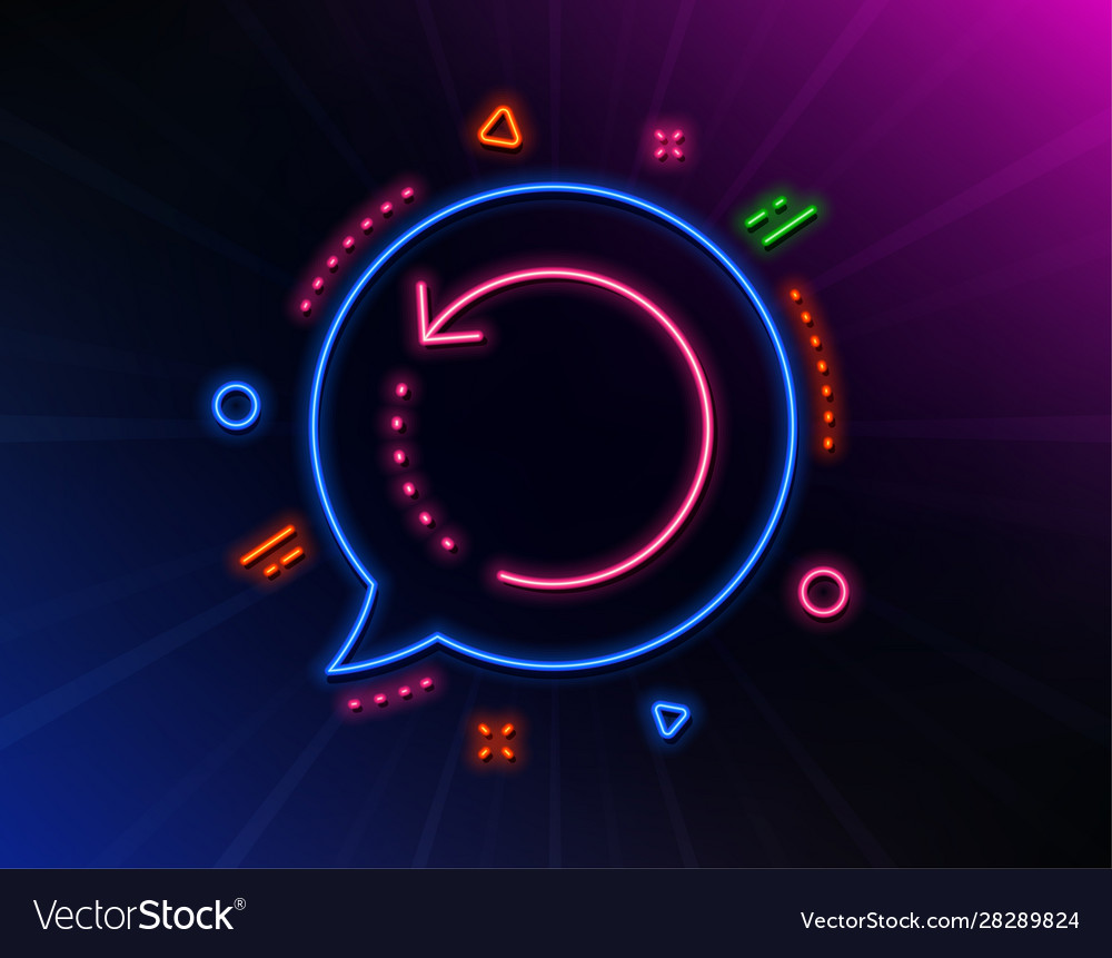Recovery info line icon backup data sign restore