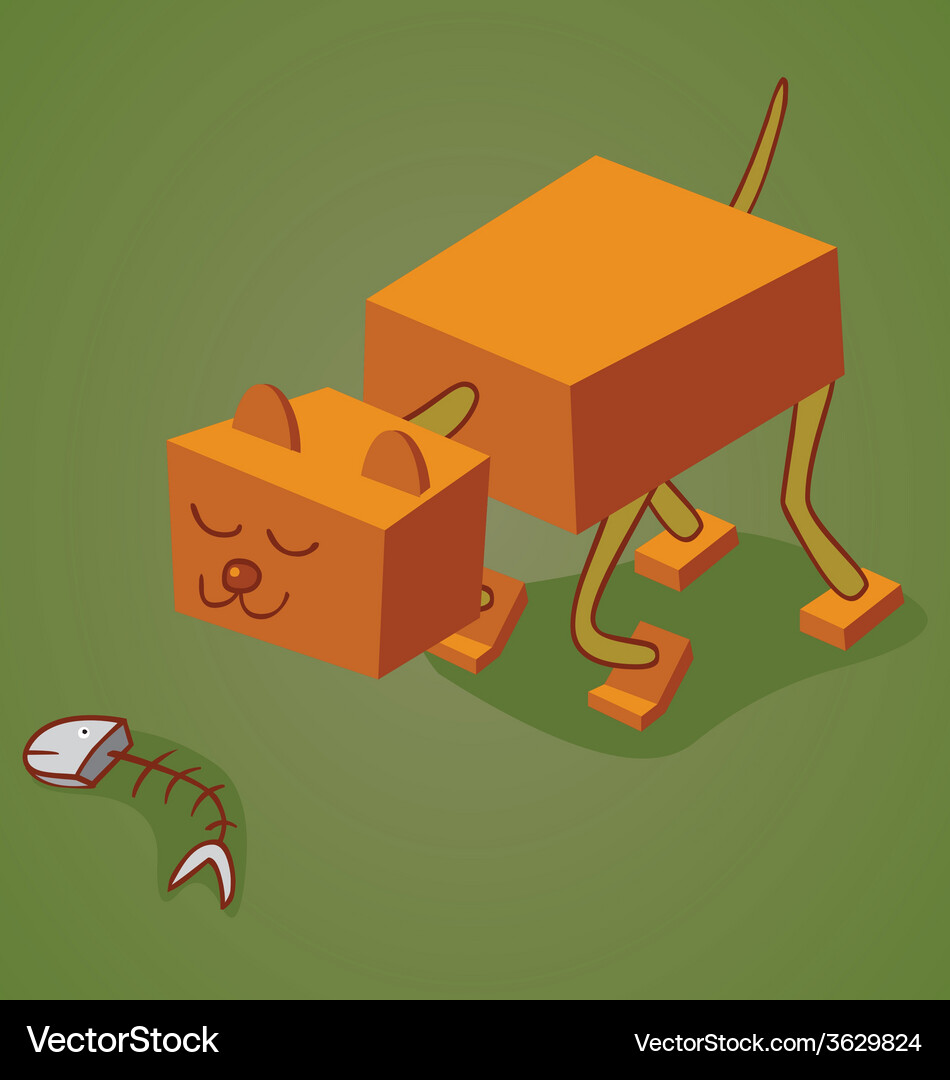 Robotic cat two Royalty Free Vector Image - VectorStock