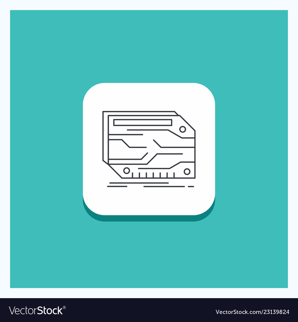 Round button for card component custom electronic vector image Round button for card component custom electronic