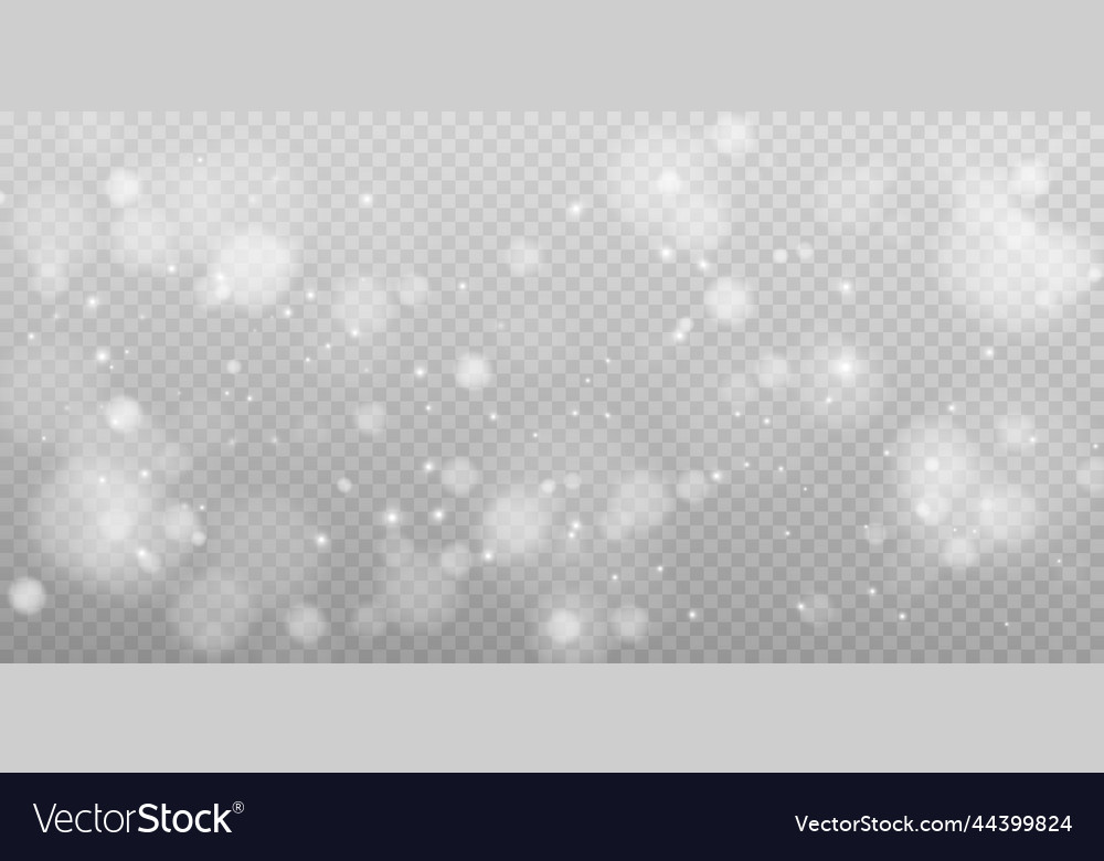 Shining bokeh isolated on transparent background vector image Shining bokeh isolated on transparent background