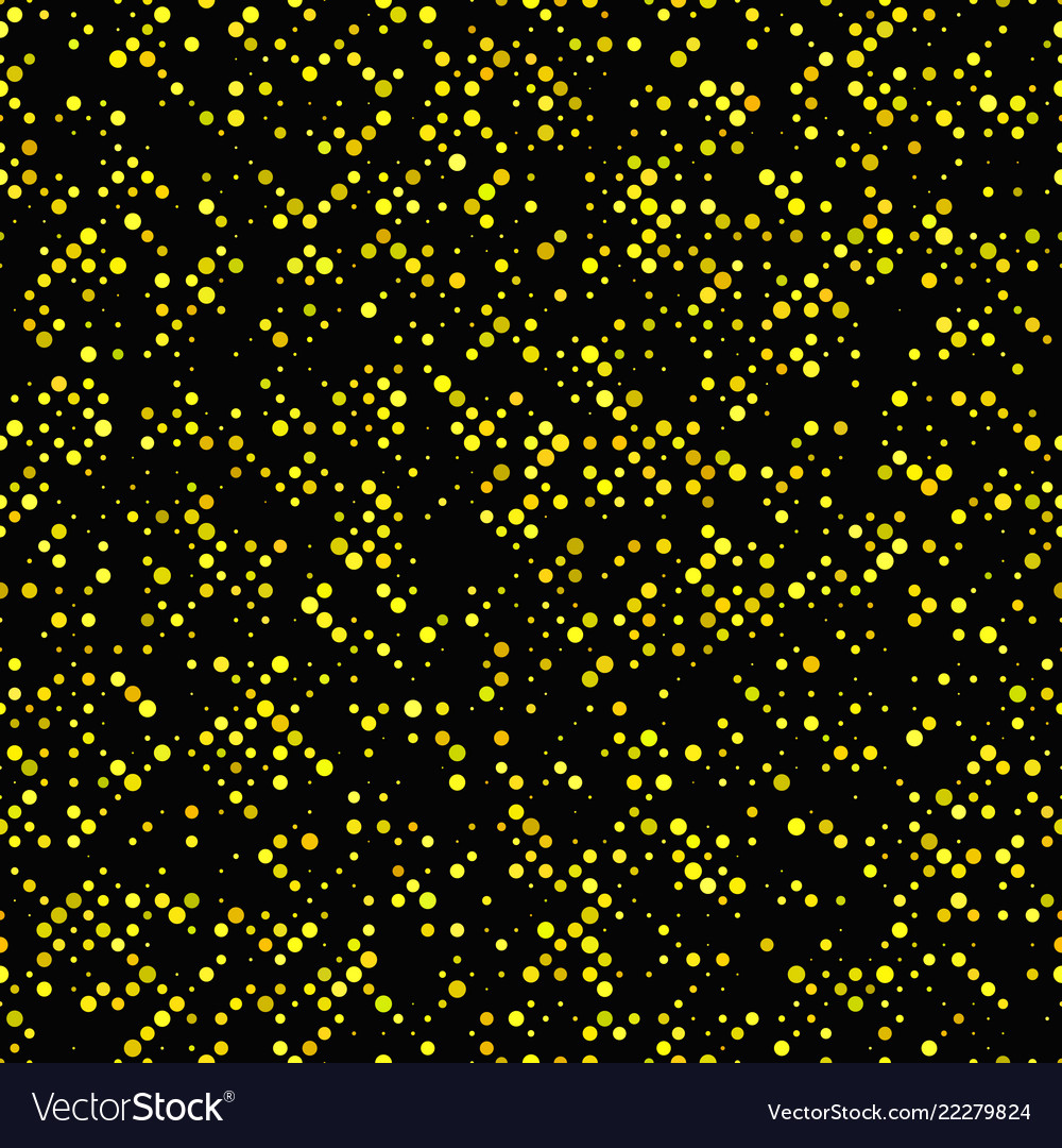 Yellow seamless dot pattern background - design Vector Image Yellow seamless dot pattern background - design