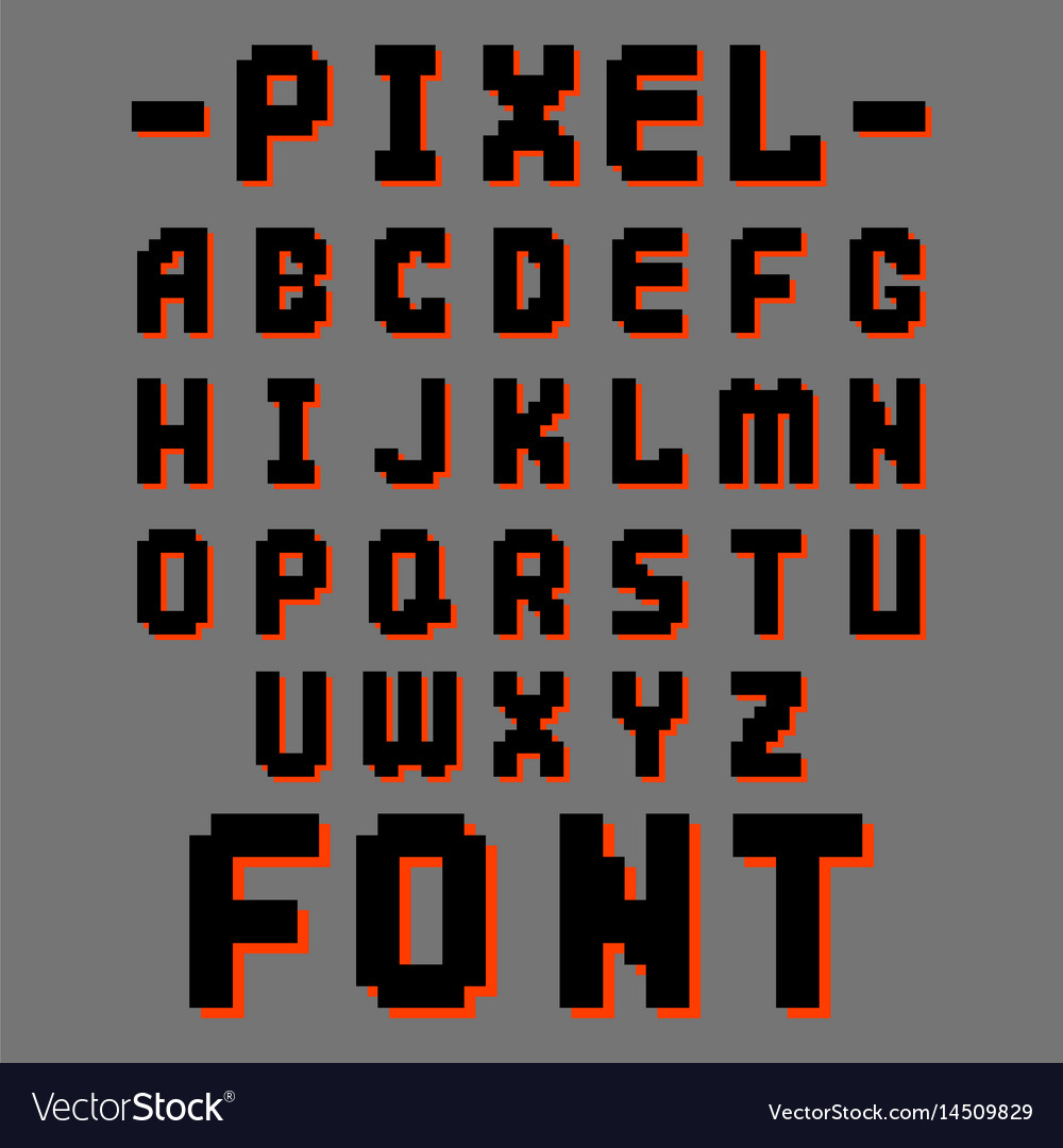 8-Bit Retro Pixel Font