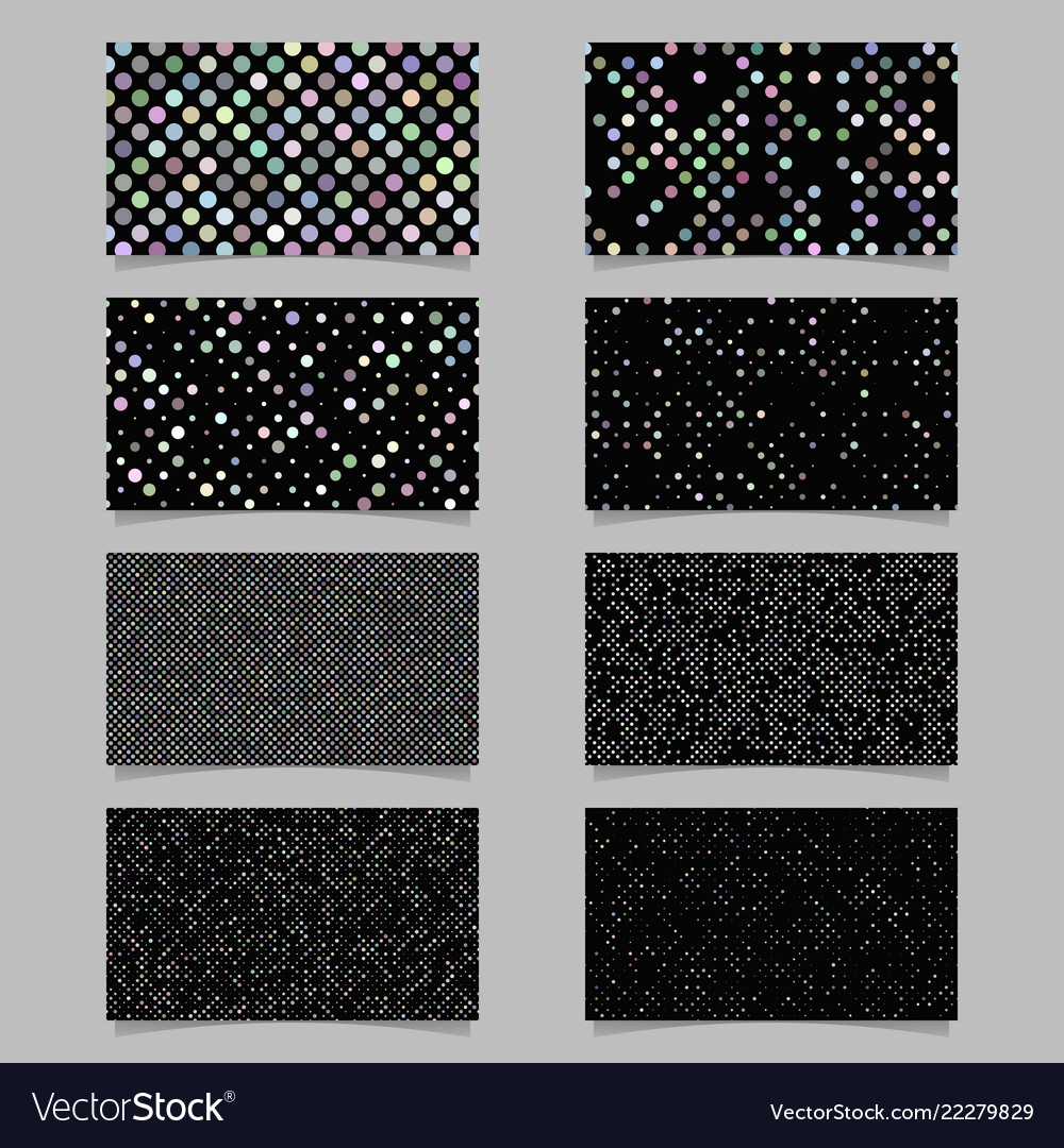 Abstract circle pattern mosaic card background
