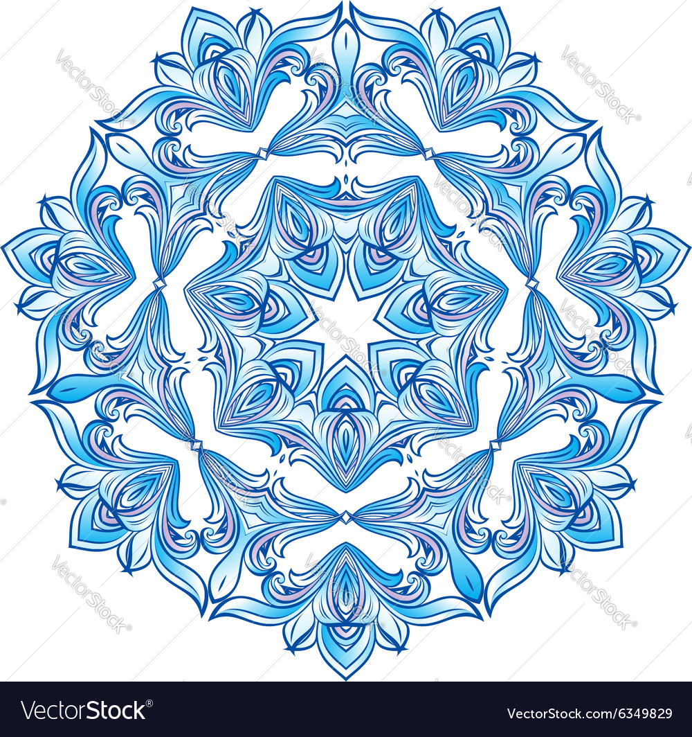 Blue snowflake