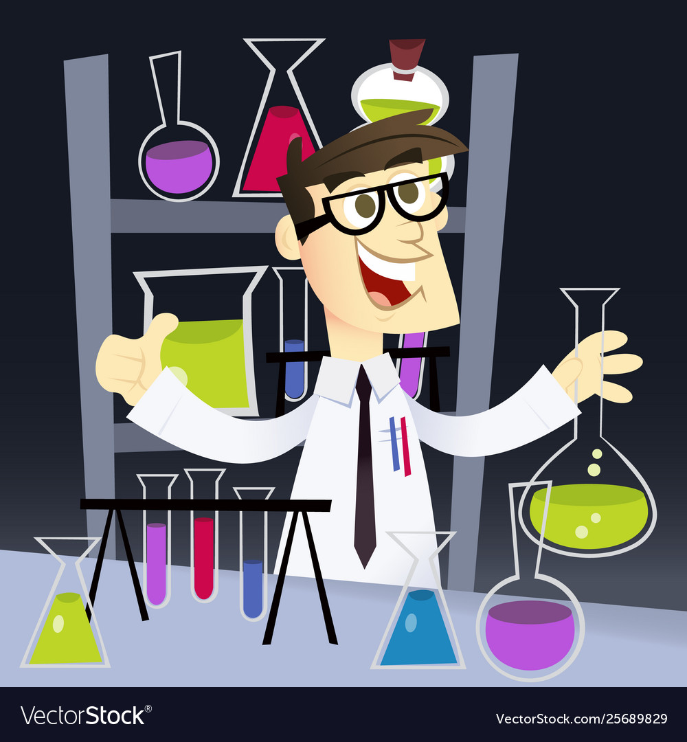 Cheerful Scientist in Lab