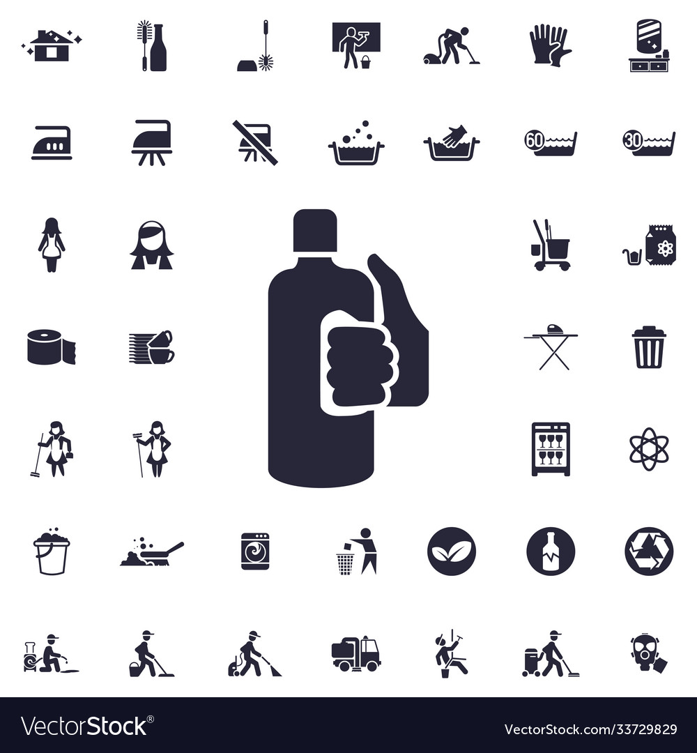 Cleaning bottle icon