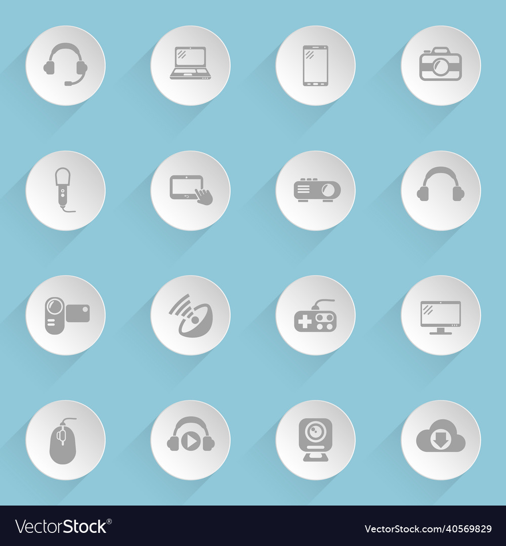 Hi tech web icons