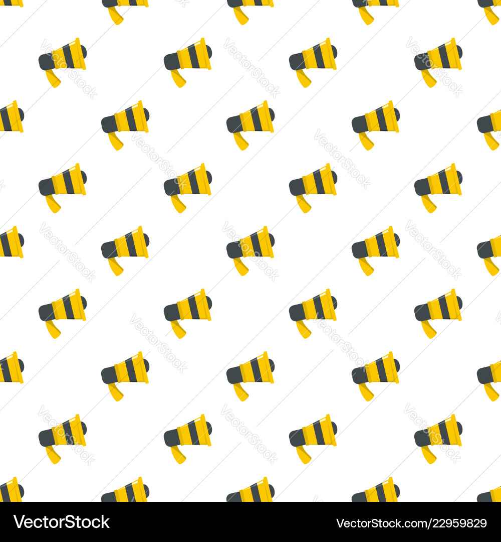 Megaphone pattern seamless Royalty Free Vector Image