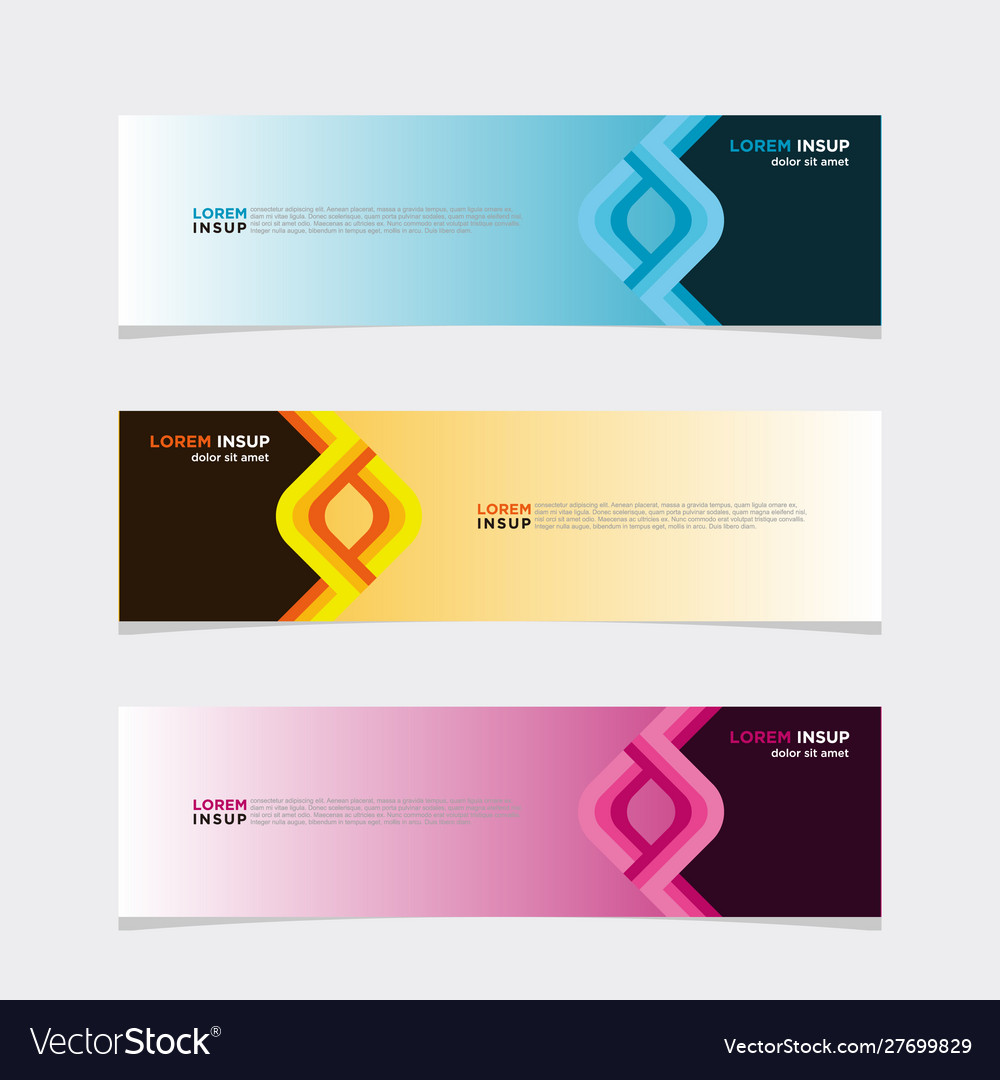 Modern banner web background abstract design Vector Image Modern banner web background abstract design
