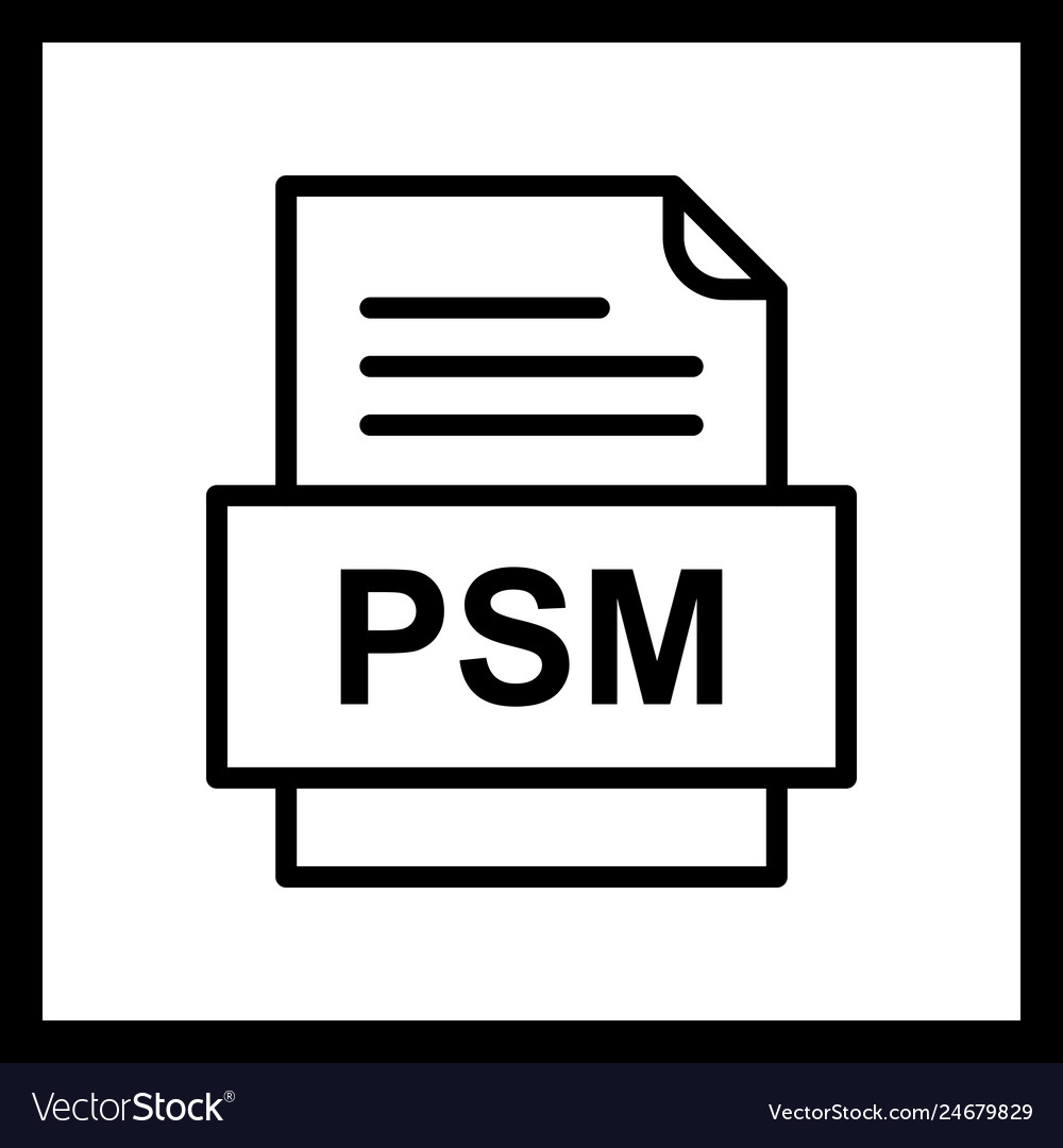 Psm file document icon