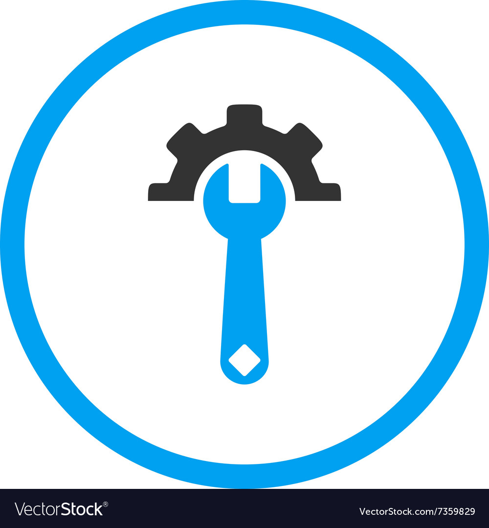 Service tools rounded icon
