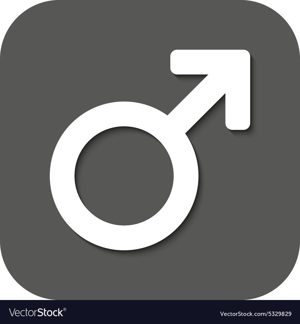 The male icon Man symbol Flat Royalty Free Vector Image