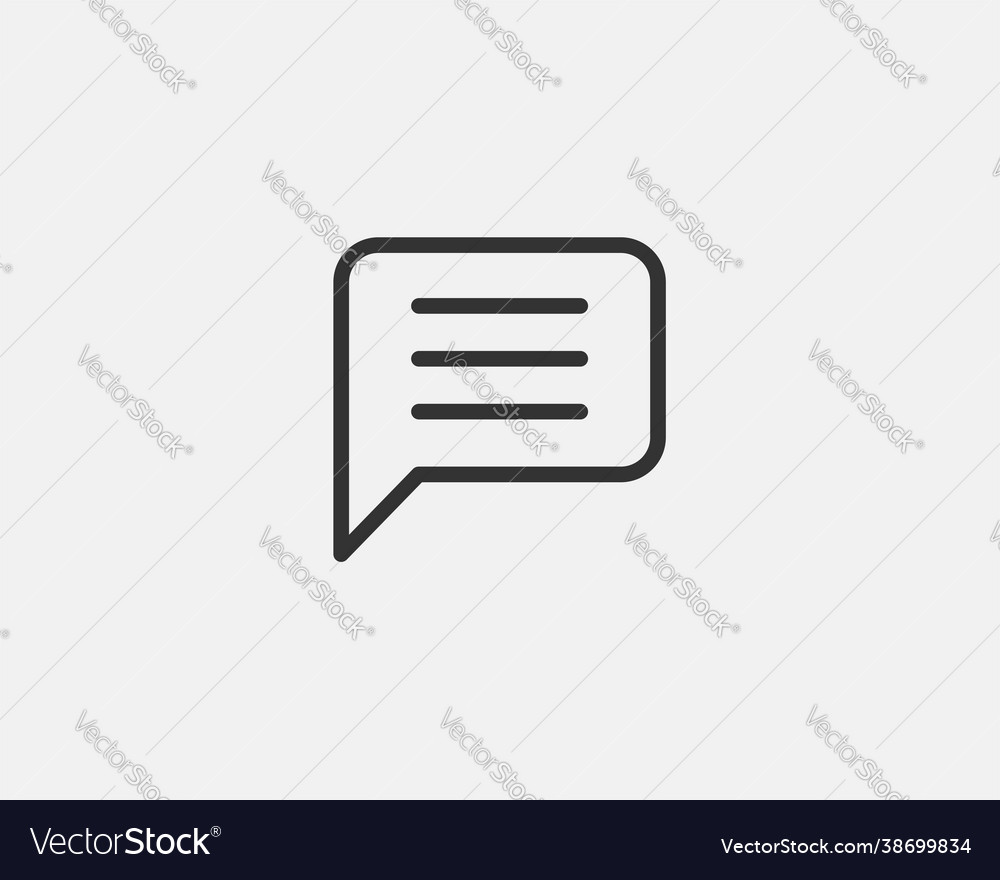 Chat Bubble Icon - Speech Bubble