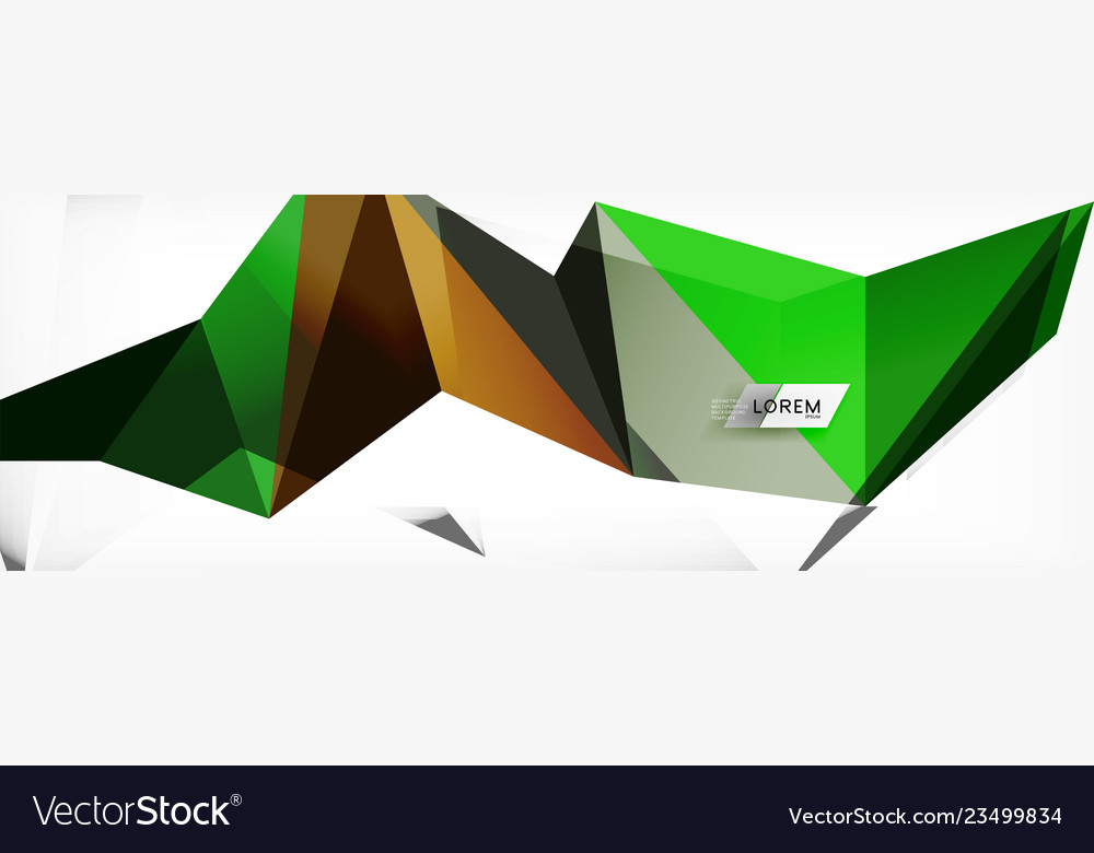 Mosaic triangular low poly style abstract