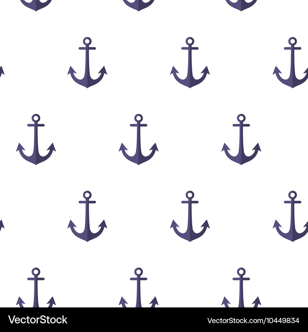 Pattern with anchors Royalty Free Vector Image