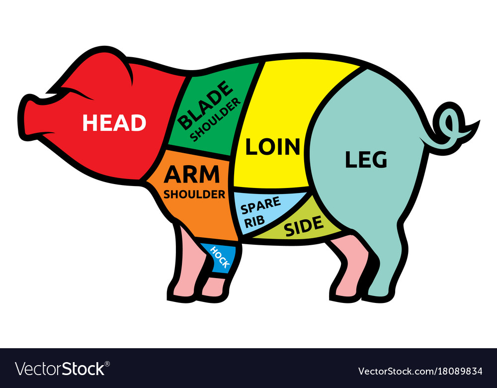 Pork Royalty Free Vector Image - VectorStock