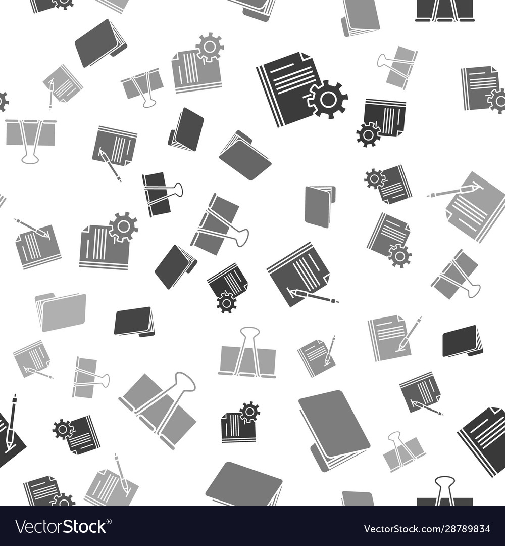 Set document settings with gears folder vector image Set document settings with gears folder