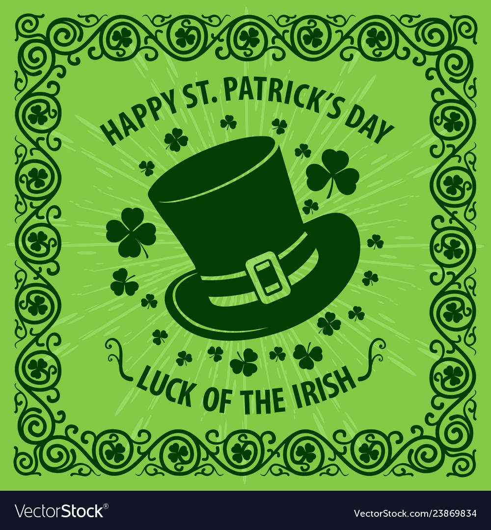 St patricks day poster or greeting card