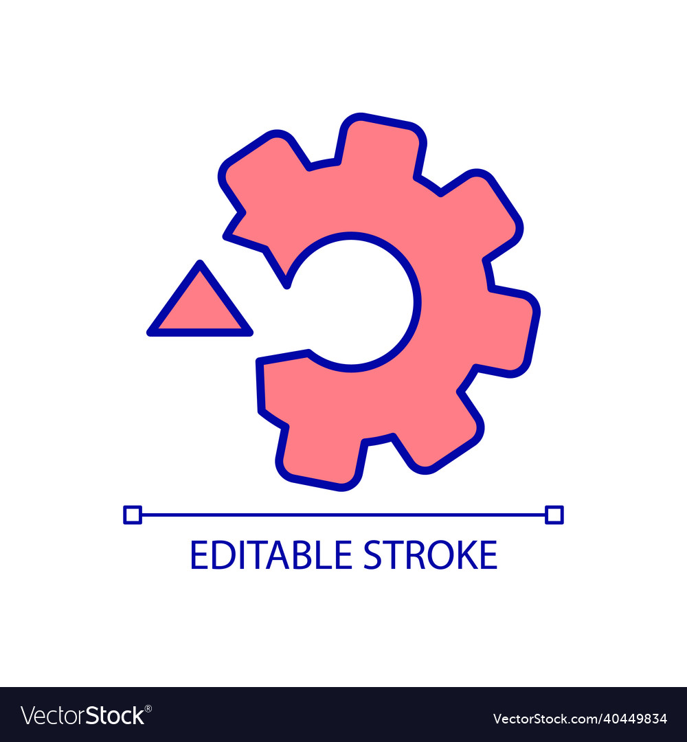 Technical issues rgb color icon vector image Technical issues rgb color icon