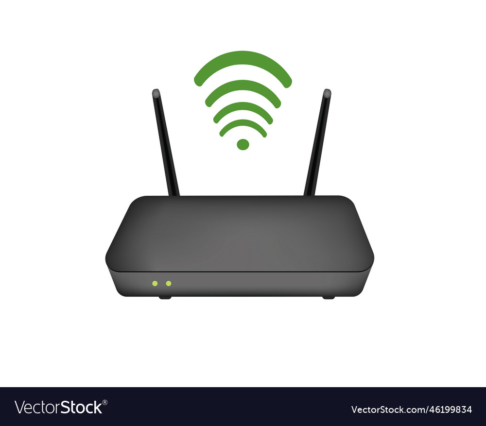 Wireless internet router vector image Wireless internet router