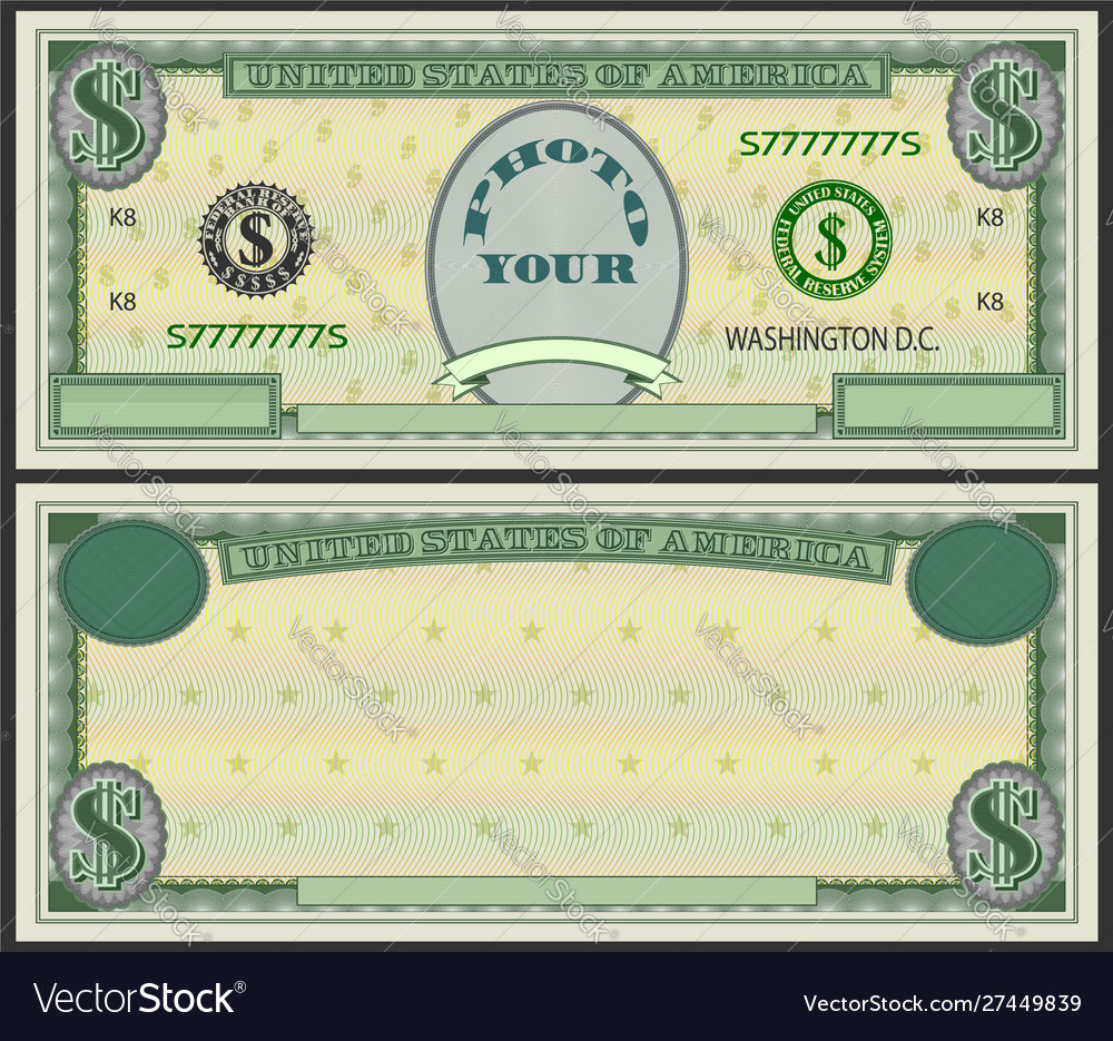 An example a form similar to us banknotes