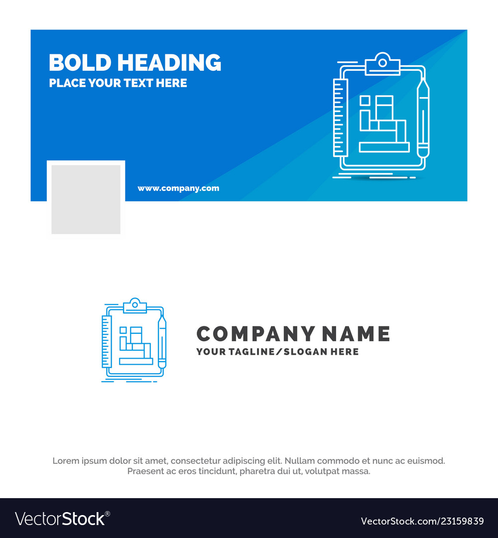 Blue business logo template for algorithm process vector image Blue business logo template for algorithm process