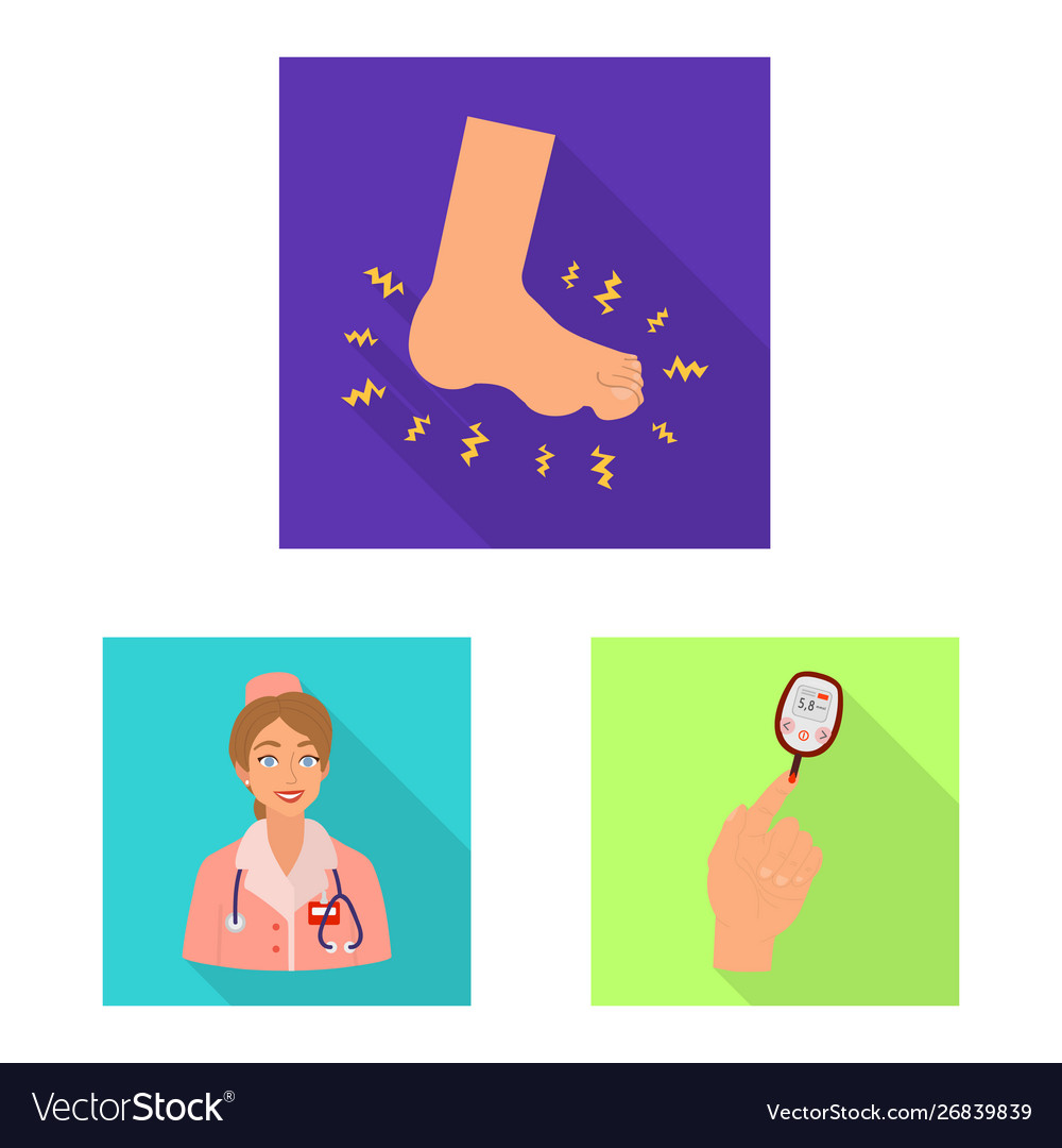 Isolated object symptom and disease sign Vector Image