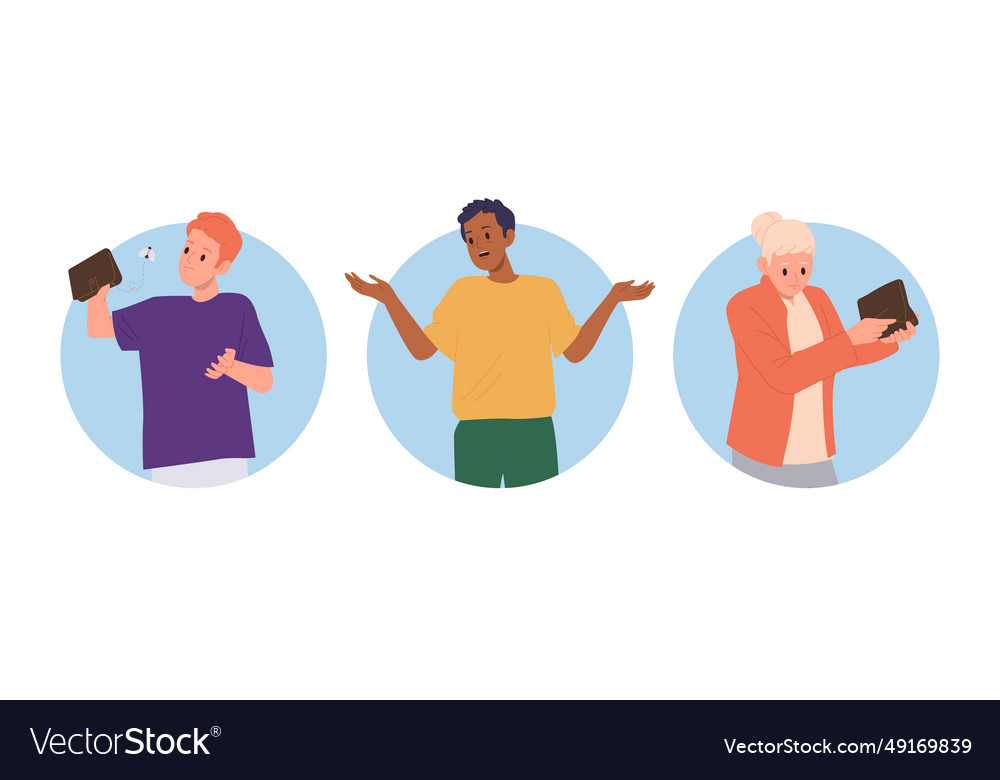 Isolated set of round icon composition with upset vector image Isolated set of round icon composition with upset