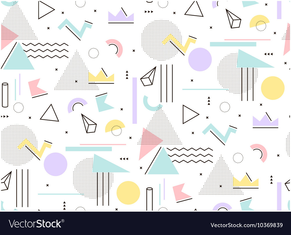 Memphis Style Geometric Pattern