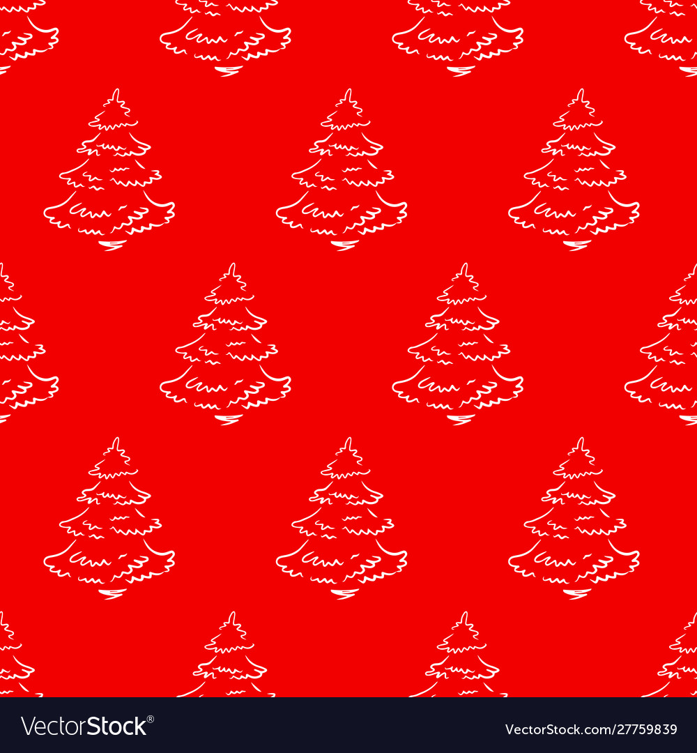 Pine tree pattern-20 Vector Image Pine tree pattern-20