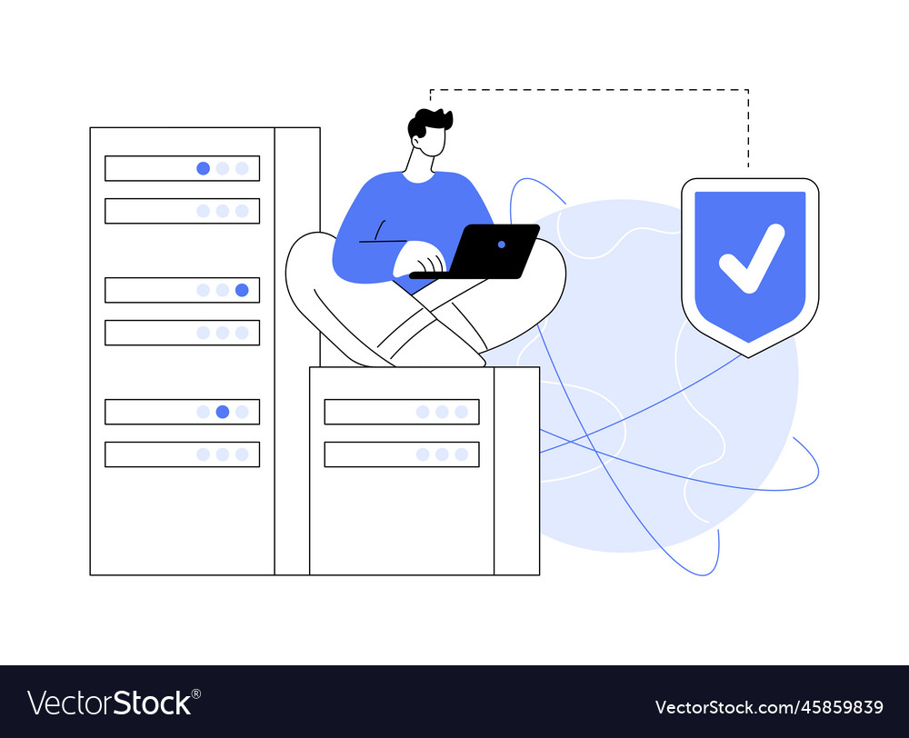 Proxy server abstract concept