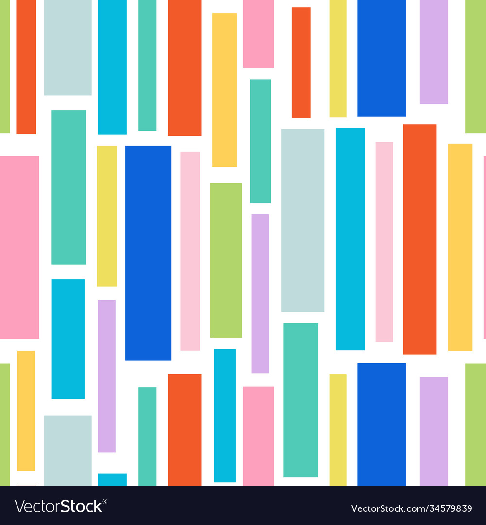 Seamless pattern in applique style with blocks Vector Image Seamless pattern in applique style with blocks