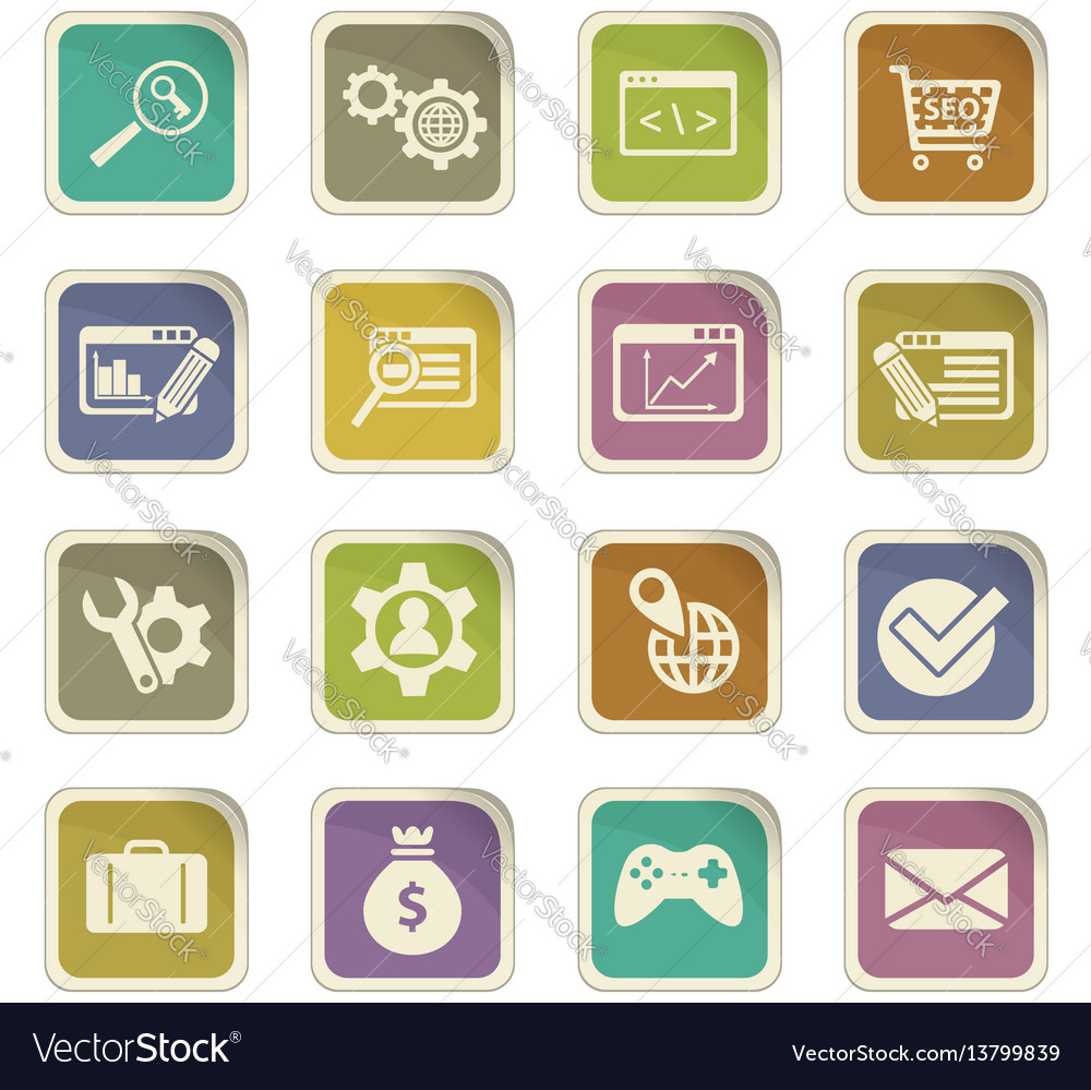 Seo icon set