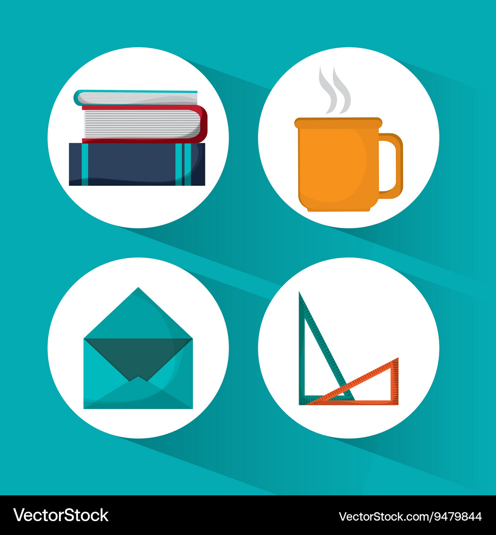 Creative process colorful design Royalty Free Vector Image
