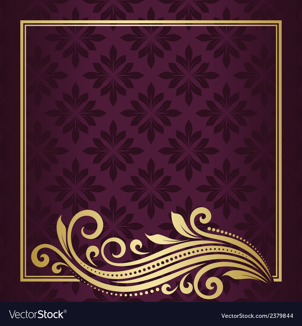 Floral greeting card Royalty Free Vector Image