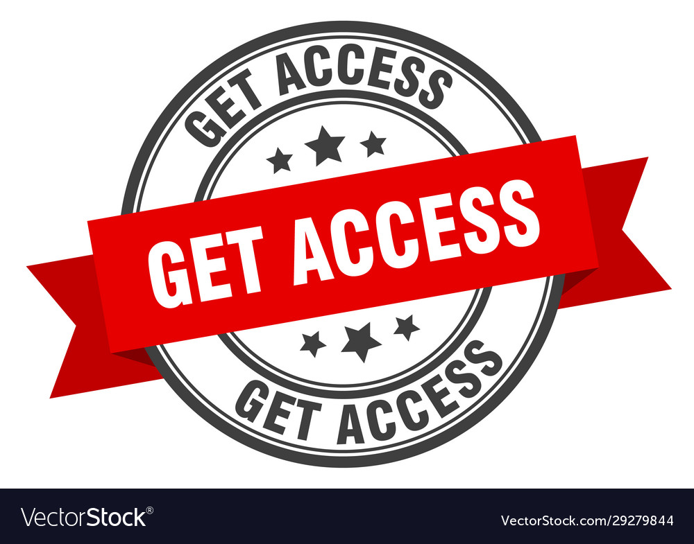 Get access label accessround band sign