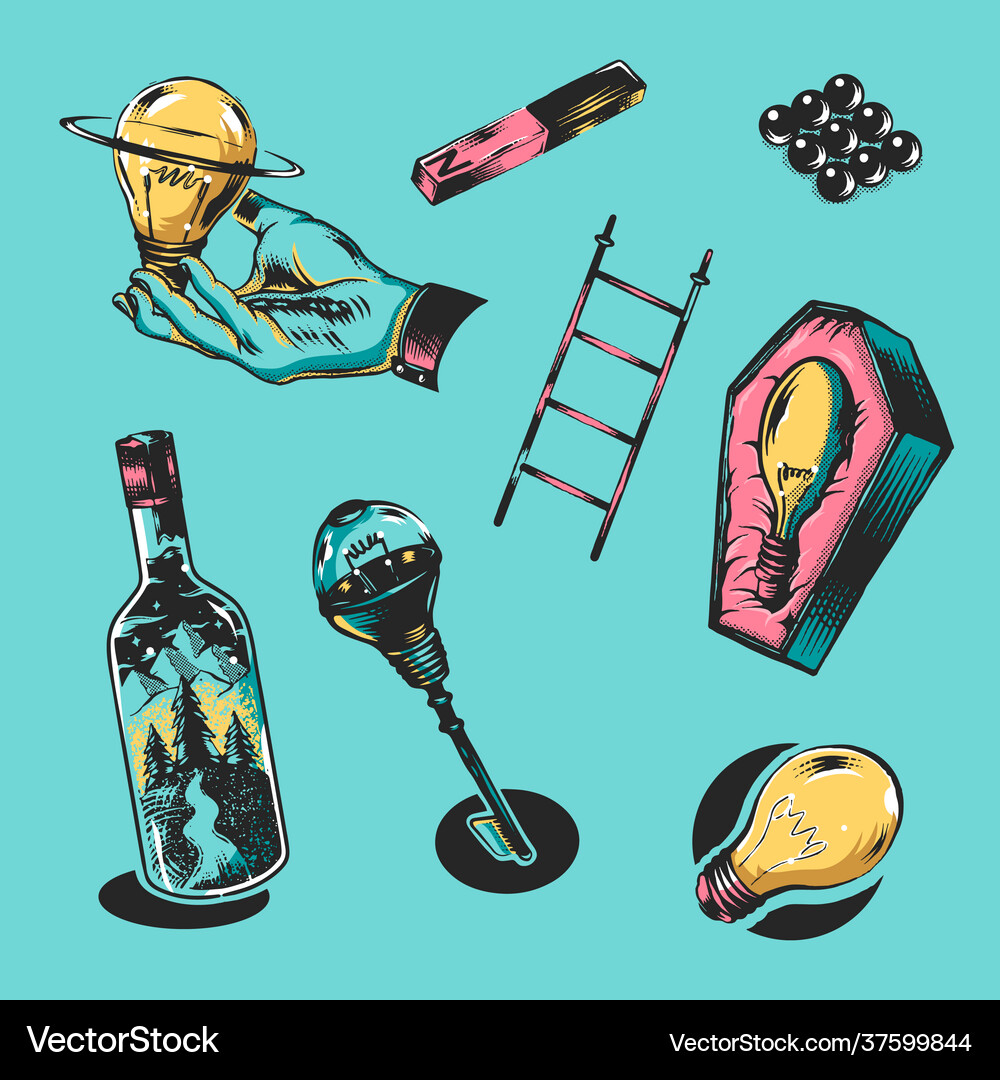 Idea and creativity concept Royalty Free Vector Image