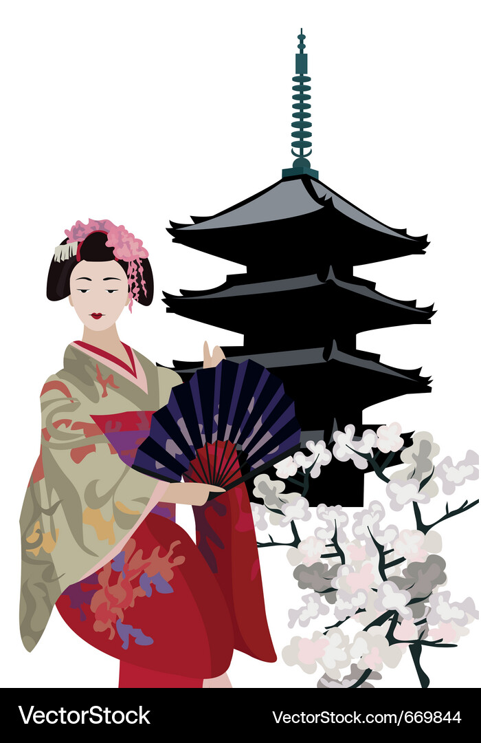 Japanese elements Royalty Free Vector Image - VectorStock