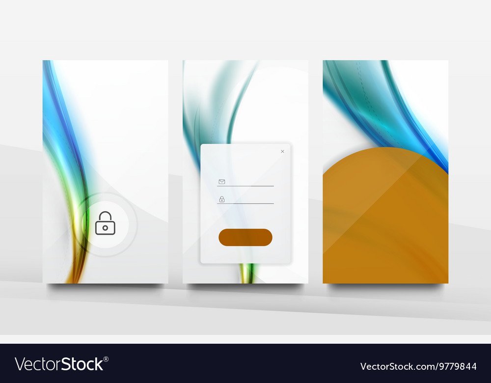 Mobile application interface background design