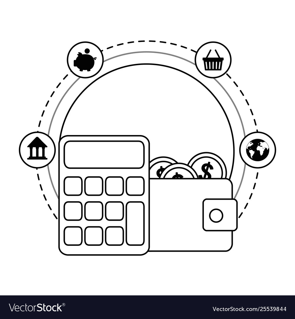 Money icon set design