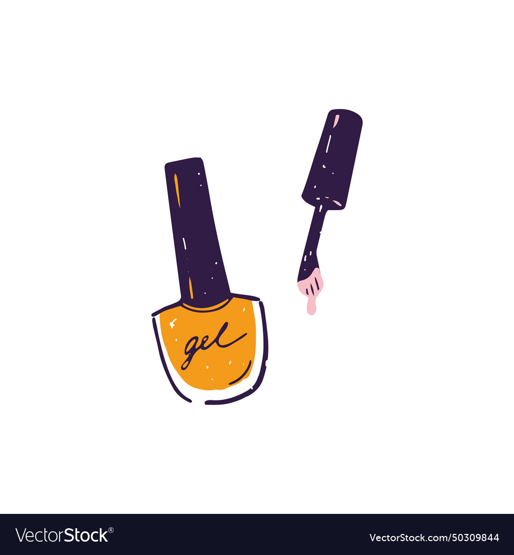 Nail Polish Bottle with Brush