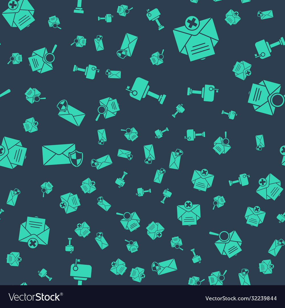 Set mail box delete envelope vector image Set mail box delete envelope