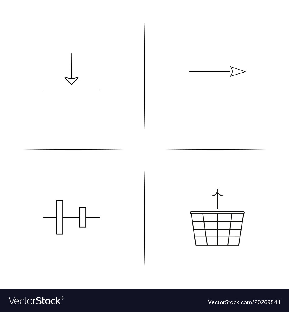 Web linear simple icon setoutline icons