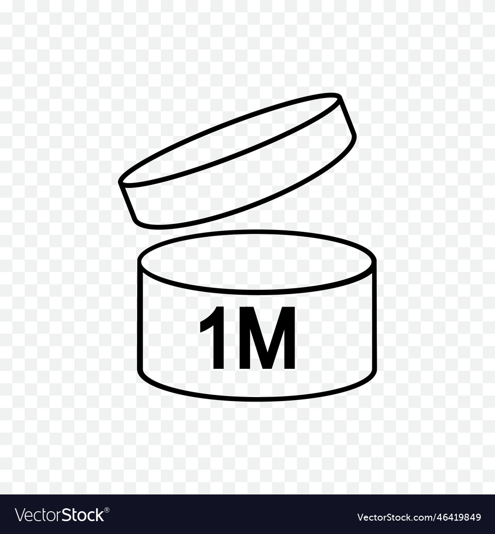 1 month icon period after opening sign jar
