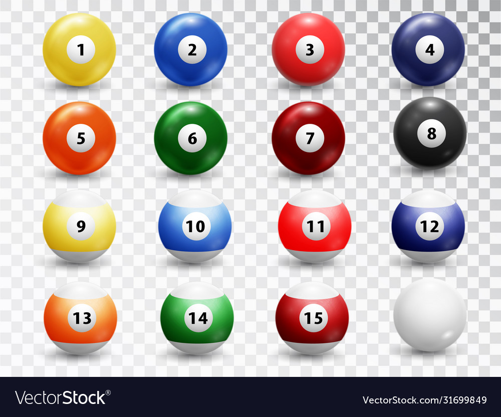 Premium Vector  Billiard balls isolated