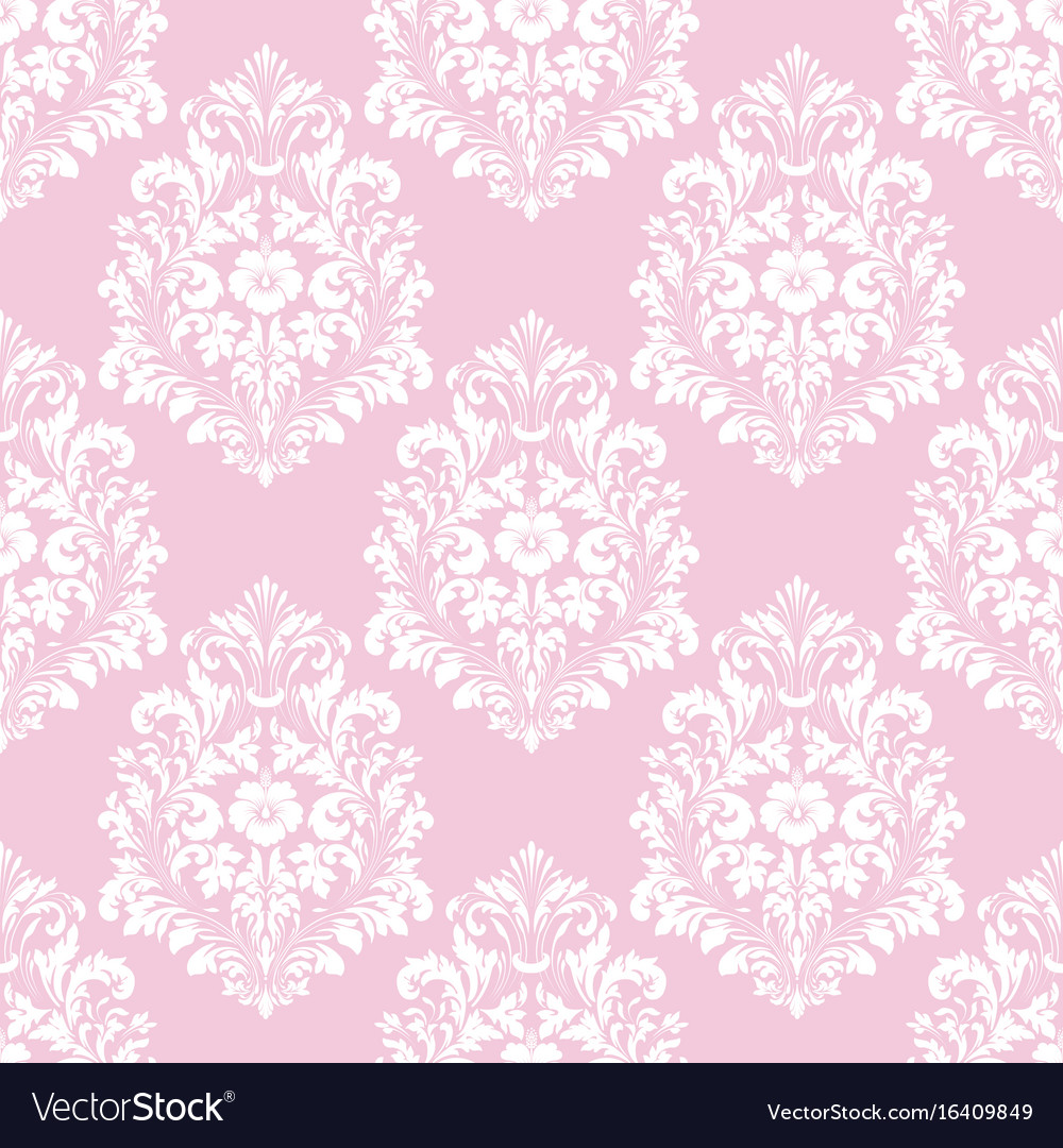 Damask seamless pattern background